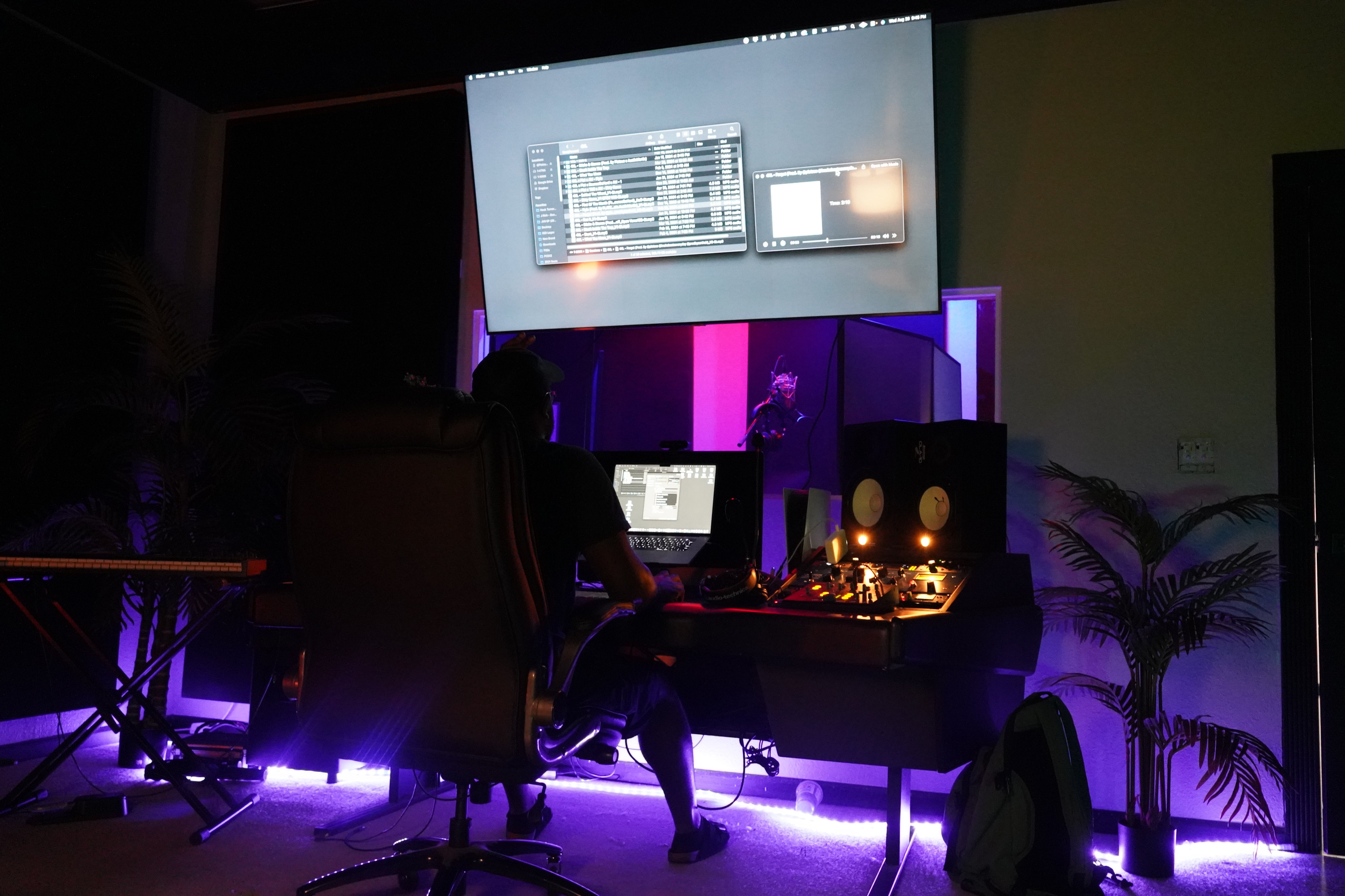 image of producer in studio