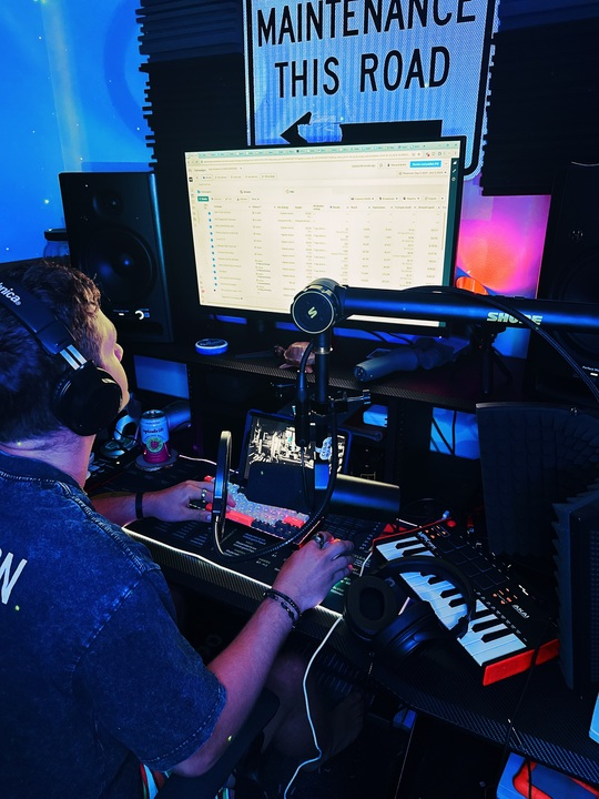 image of kolbe ballard working at desk